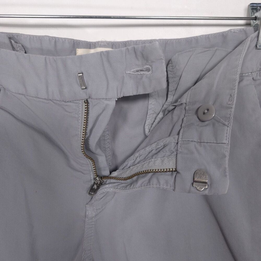 NILI‎ LOTAN East Hampton Pants Size 8 Side Stripe Gray Tribeca Raw Hem USA MADE - Picture 12 of 13
